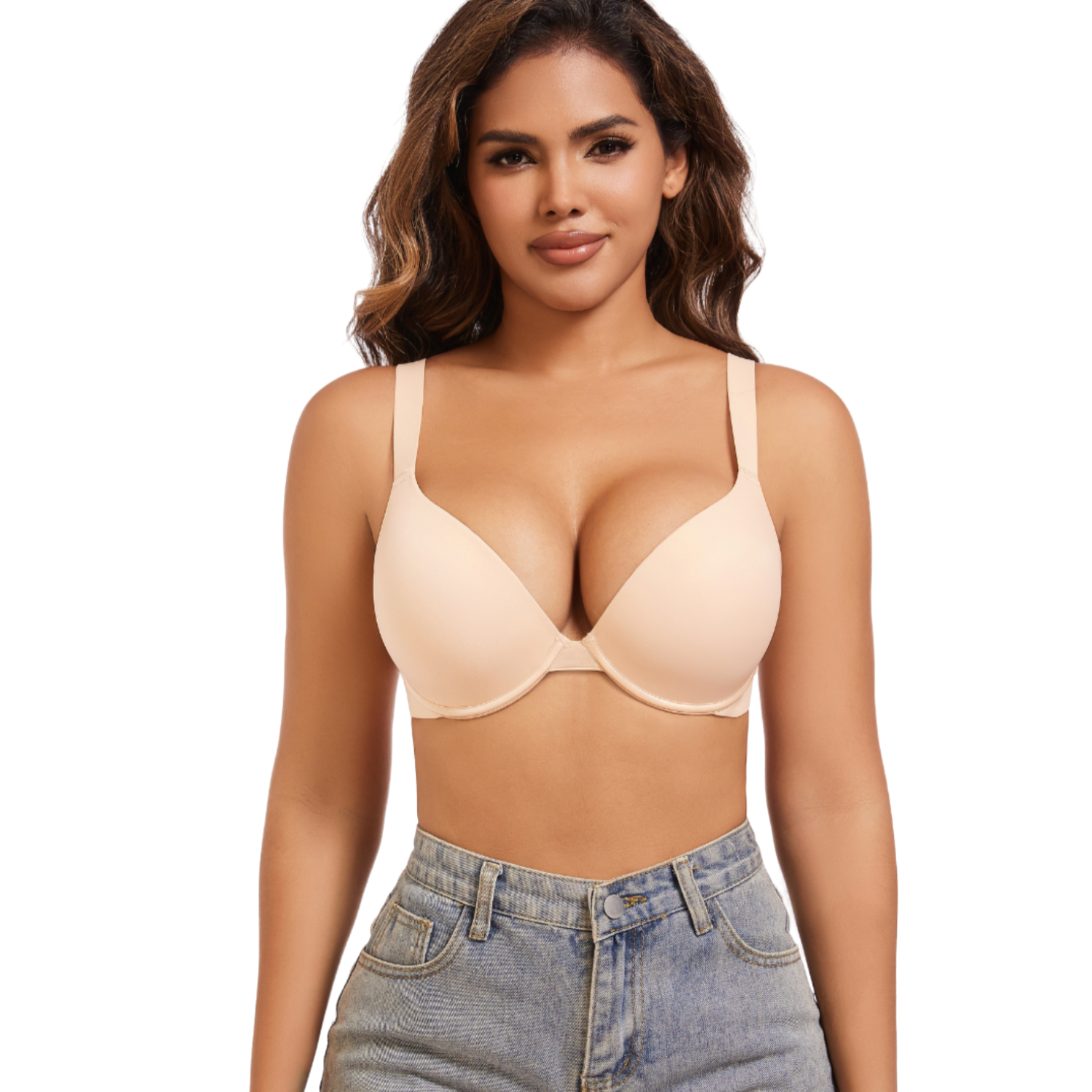 Elena™ - Super Push-Up BH med djup urringning