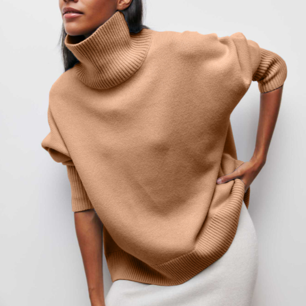 Romy™ | Trendiga Oversized Rullkrage Tröjor för kalla dagar