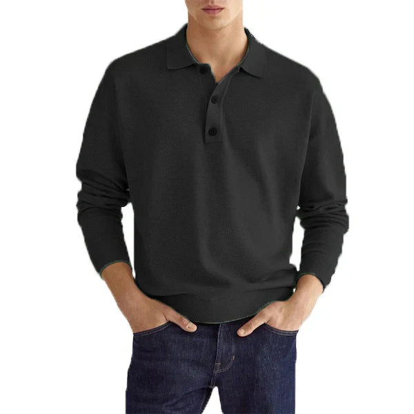 Eleganz Edge Polo | Herr långärmad polo