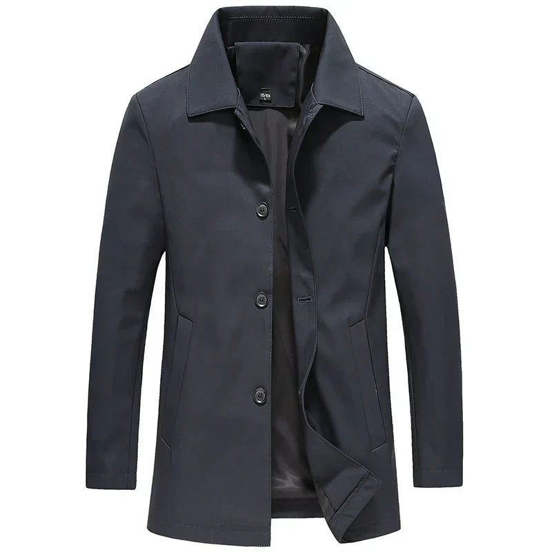 Jackson Herrjacka lång | vindavvisande fleece enfärgad