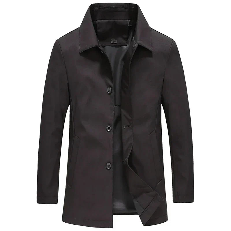 Jackson Herrjacka lång | vindavvisande fleece enfärgad