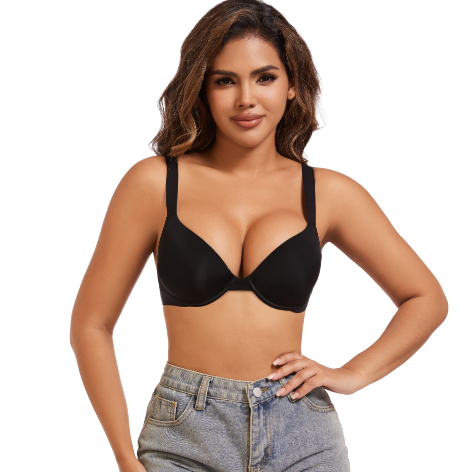 Elena™ - Super Push-Up BH med djup urringning