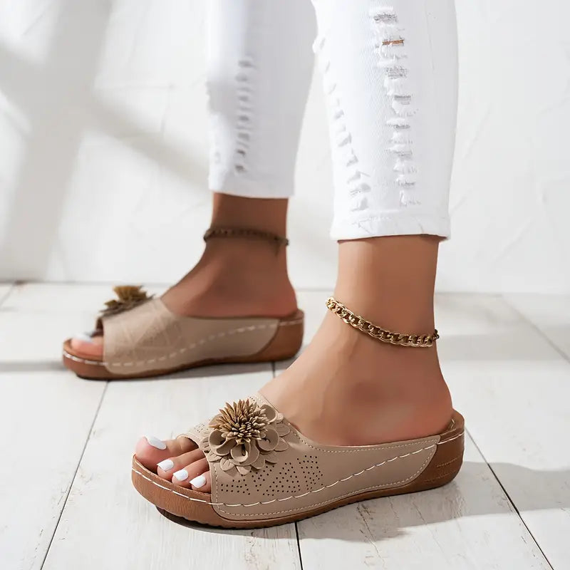 FLORA | Ortopediska sandaler med blommönster