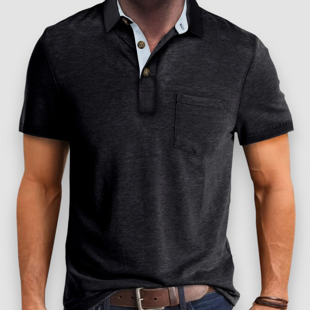 Riven | Knapp-up Polo Skjorta