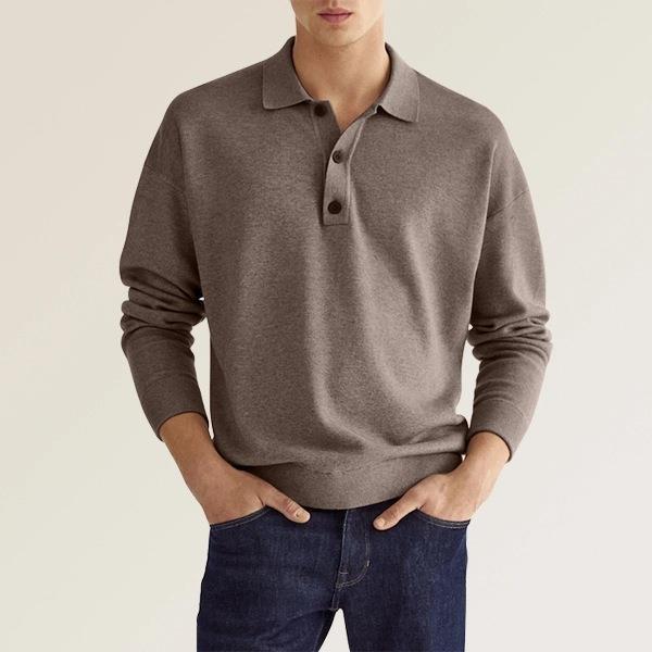 Eleganz Edge Polo | Herr långärmad polo