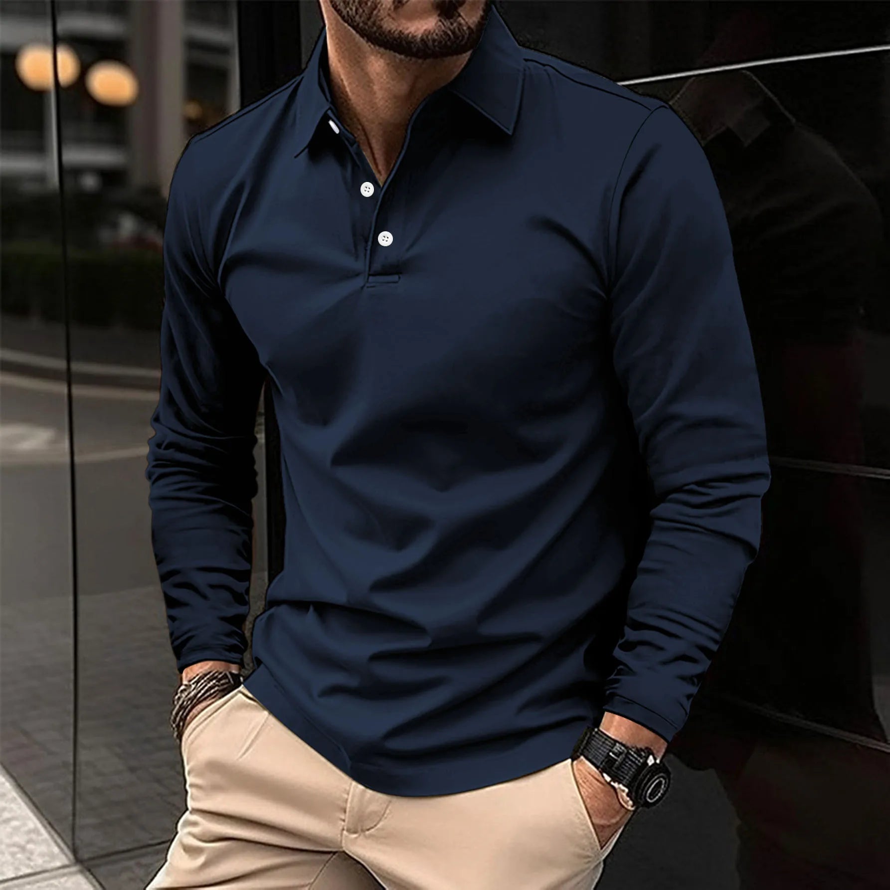 Ralph™ - Avslappnad polo med långa ärmar