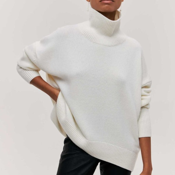 Romy™ | Trendiga Oversized Rullkrage Tröjor för kalla dagar