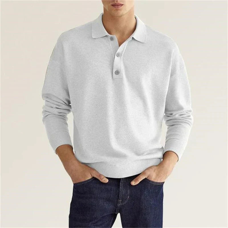 Eleganz Edge Polo | Herr långärmad polo