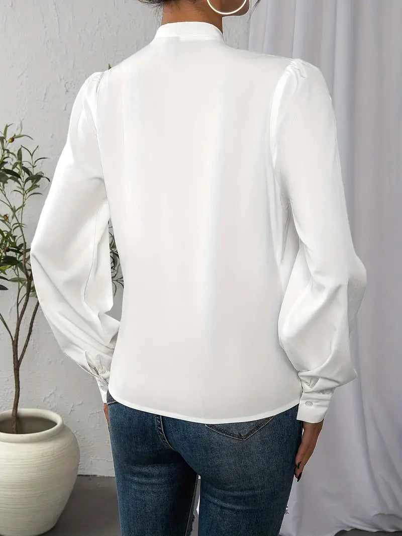 Lisa | Elegant långärmad topp/blus för kvinnor