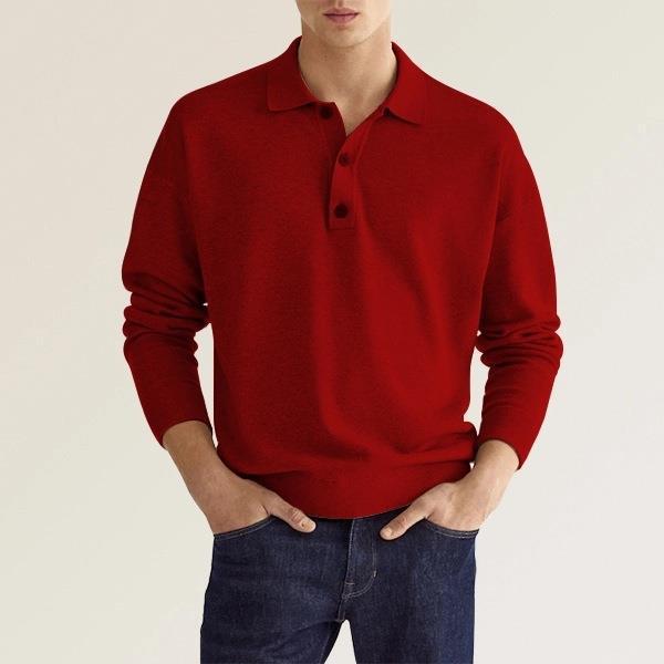 Eleganz Edge Polo | Herr långärmad polo