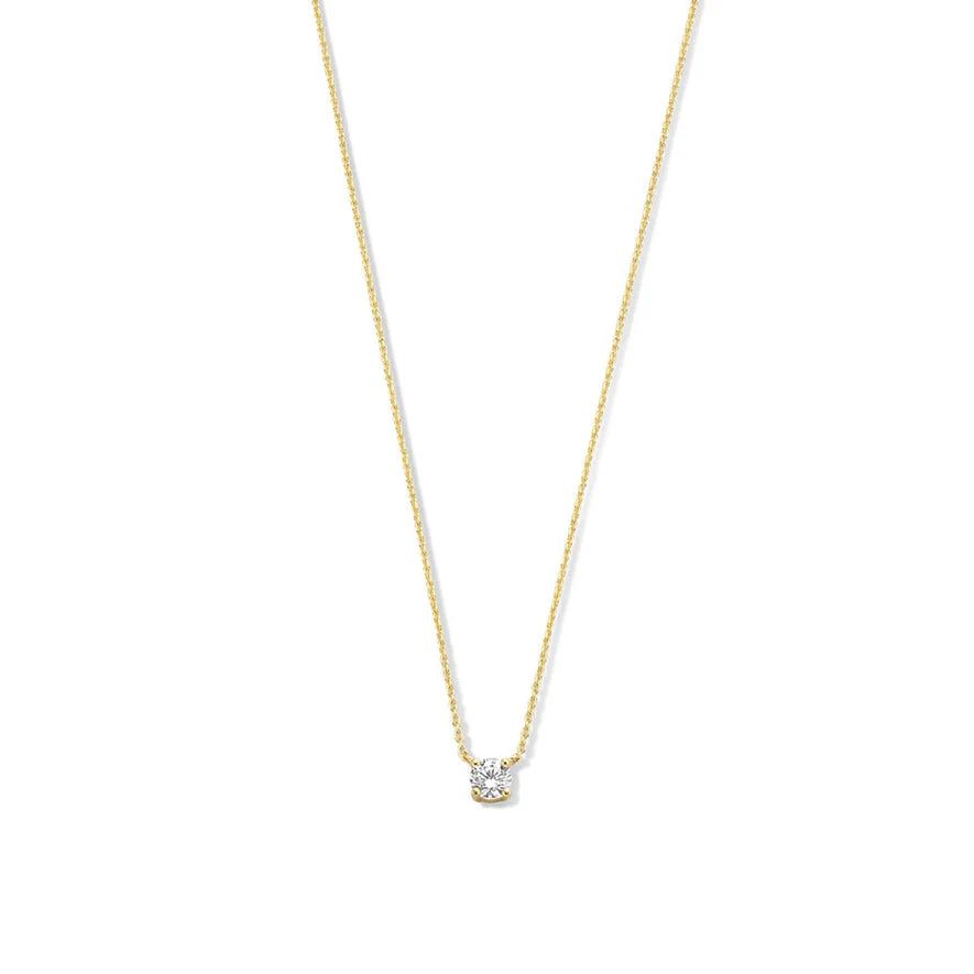 Cléa Moissanit Sten Halsband | Guld 14k
