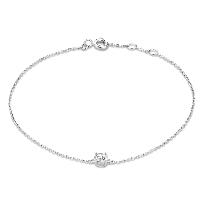 Cléa 14k Gold Moissanite Stone Bracelet