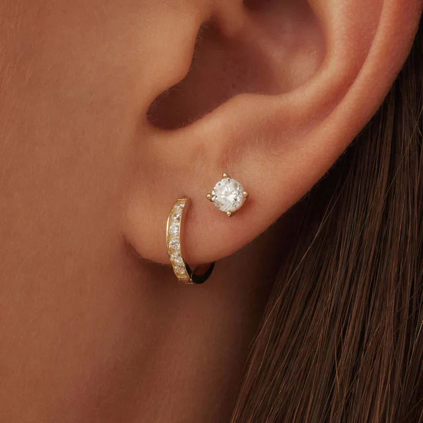 Dara Brillane Örhänge Set | Guld 14k