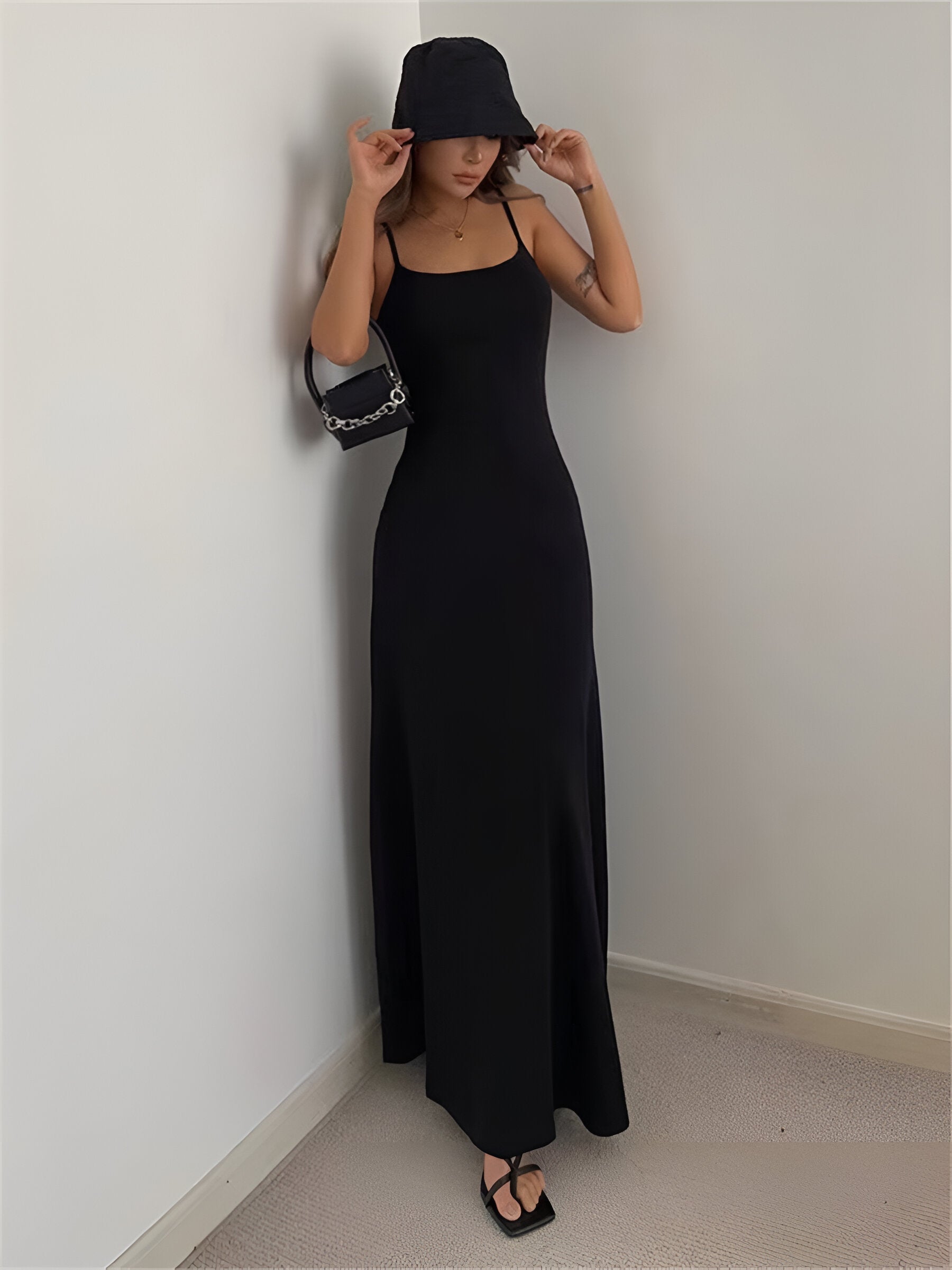 Jade - Sexig och elegant ärmlös Bodycon-klänning